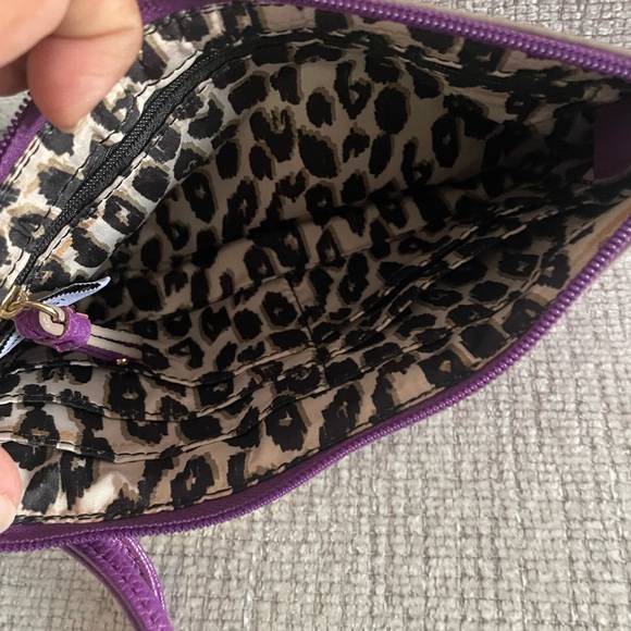 Nine West Vibrant Purple Wristlet Clutch - Picture 3 of 3